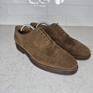 Church's Brown Suede Brogue Wingtip Oxford Shoes Mens UK 13 M /  US 14 Dainite